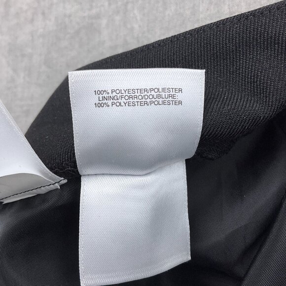 Le Suit Pants Women 16 Black Flat Mid Rise‎ Bootcut Career Suit Trousers NWT - Picture 4 of 14